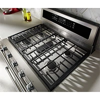 KitchenAid 30" Cu. Ft. Double Oven 5-Burner Freestanding Dual Fuel Range (KFDD500ESS) - Stainless