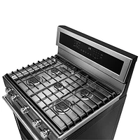 KitchenAid 30" 5.8 Cu. Ft. True Convection 5-Burner Freestanding Gas Range (KFGG500ESS) - Stainless