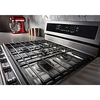 KitchenAid 30" 5.8 Cu. Ft. True Convection 5-Burner Freestanding Gas Range (KFGG500ESS) - Stainless