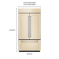 KitchenAid 43" 24.2 Cu. Ft. French Door Refrigerator (KBFN502EPA) - Panel-Ready