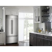 Réfrigérateur à 2 portes de 42,25 po et 24,2 pi3 de KitchenAid (KBFN502ESS) - Acier inoxydable