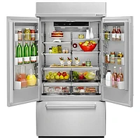 Réfrigérateur à 2 portes de 42,25 po et 24,2 pi3 de KitchenAid (KBFN502ESS) - Acier inoxydable