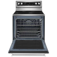 KitchenAid 30" 6.4 Cu. Ft. True Convection 5-Element Electric Range (YKFEG500ESS) - Stainless Steel