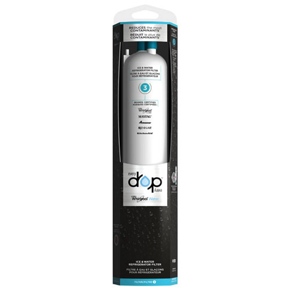 Filtre de réfrigérateur à glace et à eau EveryDrop de Whirlpool (EDR3RXD1B)