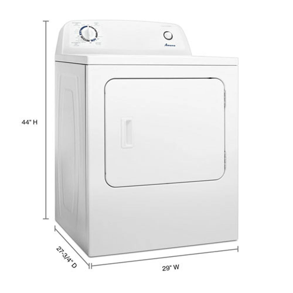 Amana 6.5 Cu. Ft. Electric Dryer (YNED4655EW) - White