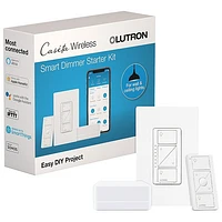 Lutron Caseta Wireless Kit with In-Wall Dimmer Kit & Smart Bridge (P-BDG-PKG1W-C)
