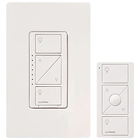 Lutron Caseta Wireless Dimmer Kit with Pico Remote Control & In-Wall Dimmer (P-PKG1W-WH-R-C)