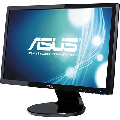 Moniteur DEL 5 ms (gris à gris) de 19 po d'ASUS (VE198T) - Noir