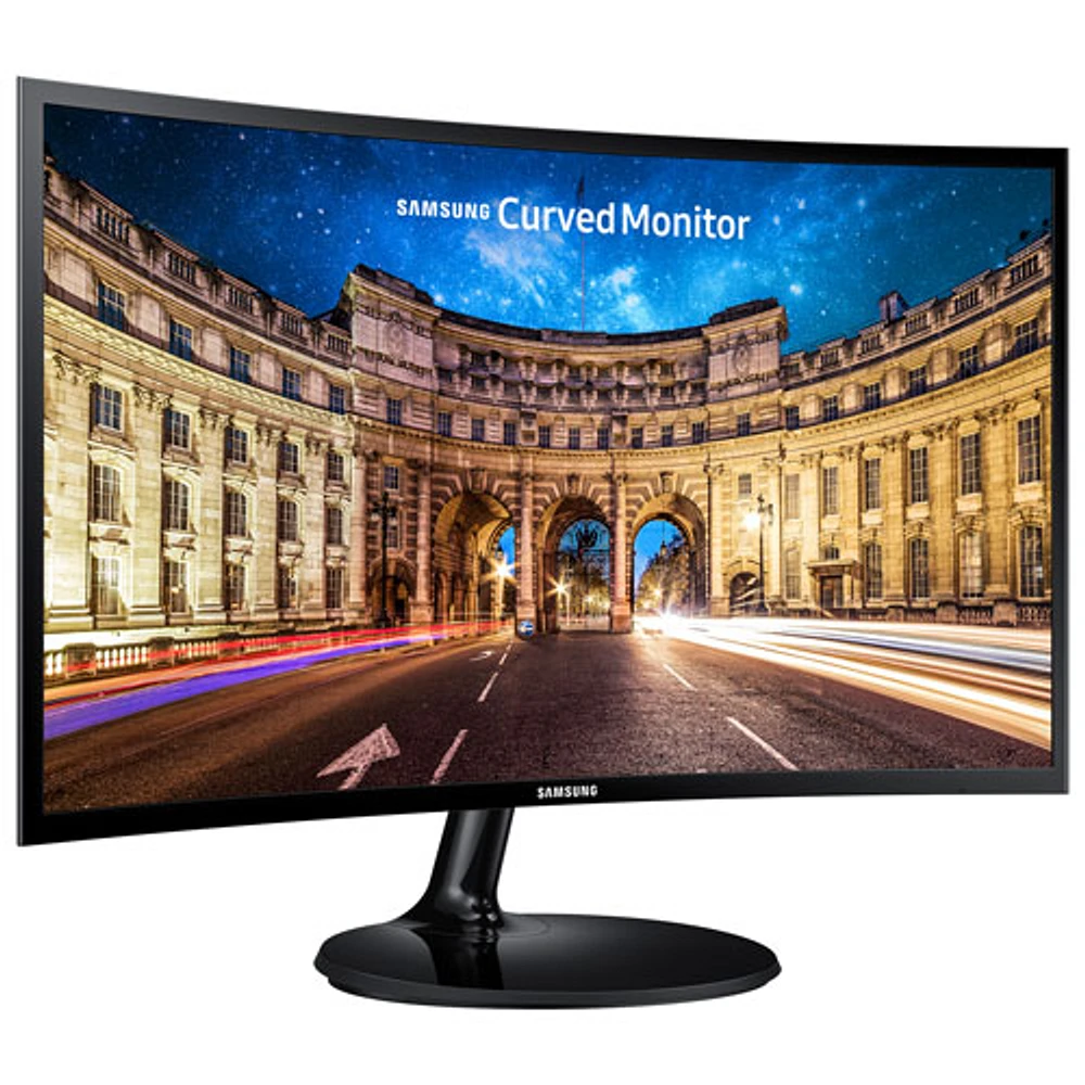 Moniteur incurvé DEL HD 1080p 60 Hz 4 ms de 24 po de Samsung (LC24F390FHNXZA)