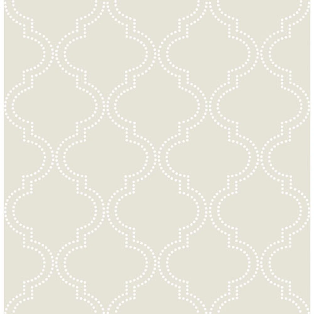 NuWallpaper Quartrefoil Peel and Stick Wallpaper - Taupe