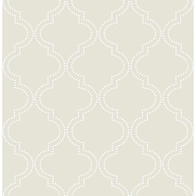NuWallpaper Quartrefoil Peel and Stick Wallpaper - Taupe