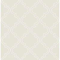 NuWallpaper Quartrefoil Peel and Stick Wallpaper - Taupe