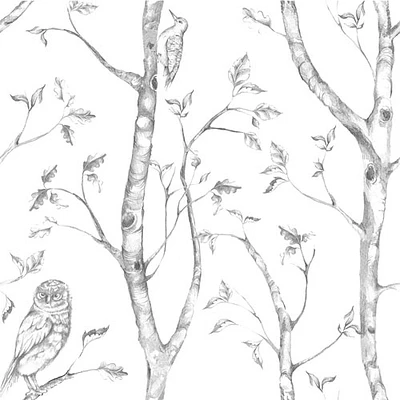 NuWallpaper Grey Woods Peel and Stick Wallpaper