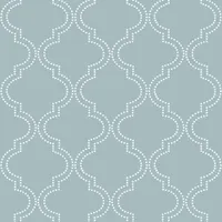 NuWallpaper Quatrefoil Peel and Stick Wallpaper - Blue (NU1826)