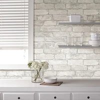 NuWallpaper Brick Peel and Stick Wallpapear - Multi-colour