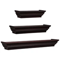 Madison 3-Piece Wall Shelf - Espresso