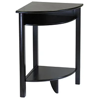 Liso Transitional Corner Table - Dark Espresso