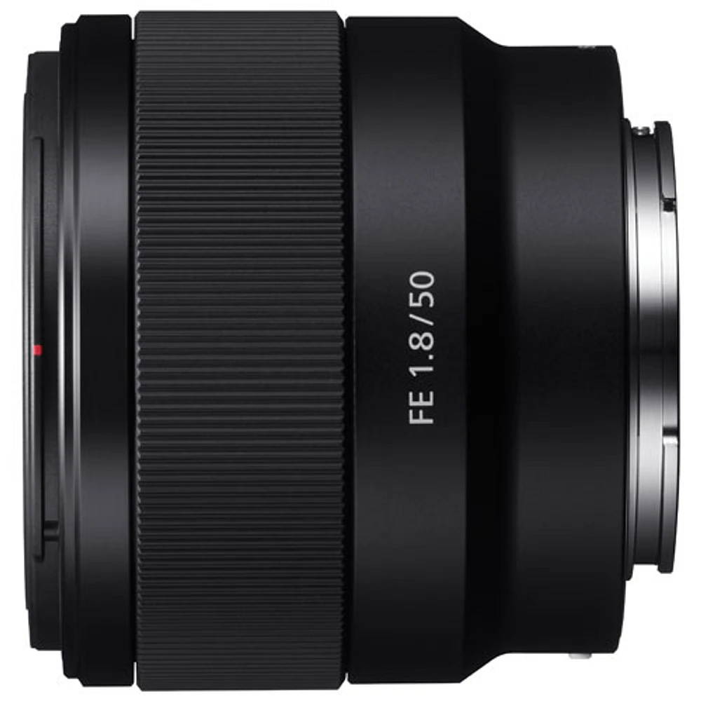 Objectif à focale fixe pour portraits plein format à monture E FE 50 mm f/1,8 de Sony