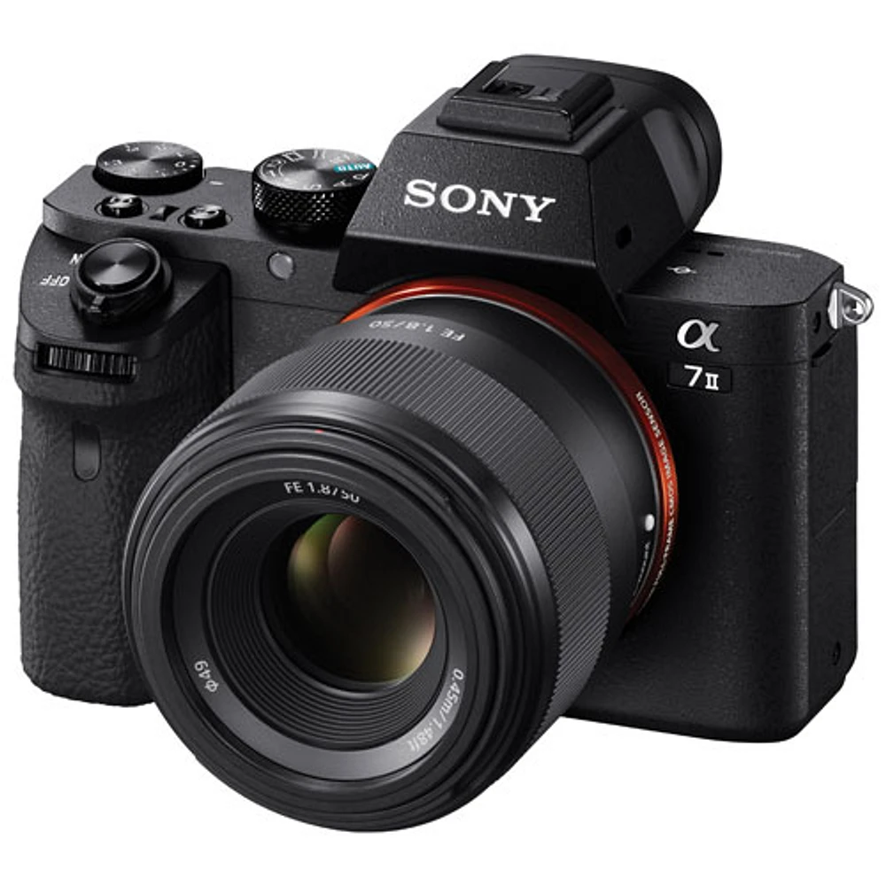 Objectif à focale fixe pour portraits plein format à monture E FE 50 mm f/1,8 de Sony