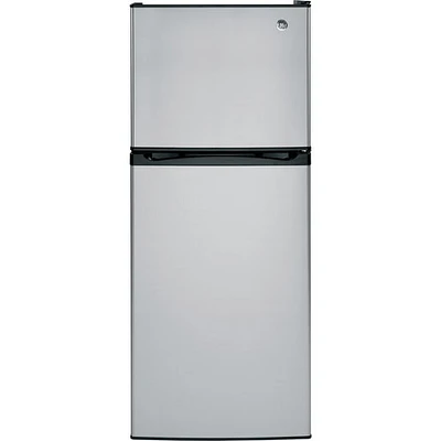 Réfrigérateur à congélateur supérieur avec éclairage DEL 11,6 pi3 24 po de GE (GPE12FSKSB) - Inox