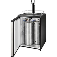 Insignia 2-Tap Kegerator (NS-BK2TSS6) - Silver/Black - Only at Best Buy