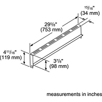 Bosch Low Backguard for Electric & Induction Ranges (HEZBS301)