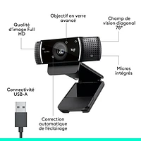 Logitech C922 Pro Stream 1080p HD Streaming & Gaming Webcam