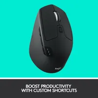 Logitech M720 Triathlon Wireless Optical Mouse - Black