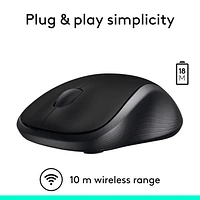 Logitech M310 Wireless Optical Mouse - Black