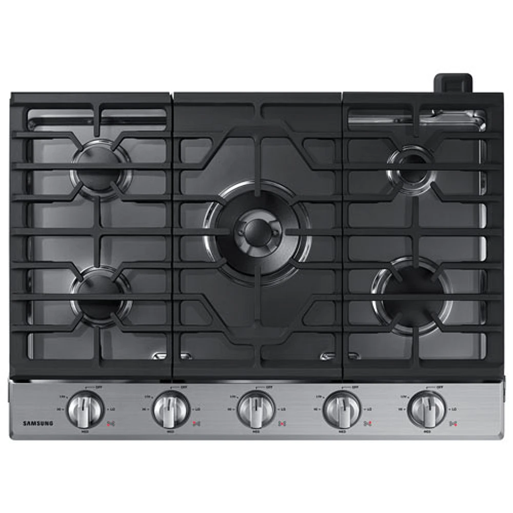 Surface de cuisson au gaz de 30 po à 5 brûleurs de Samsung (NA30N6555TS/AA) - Acier inoxydable