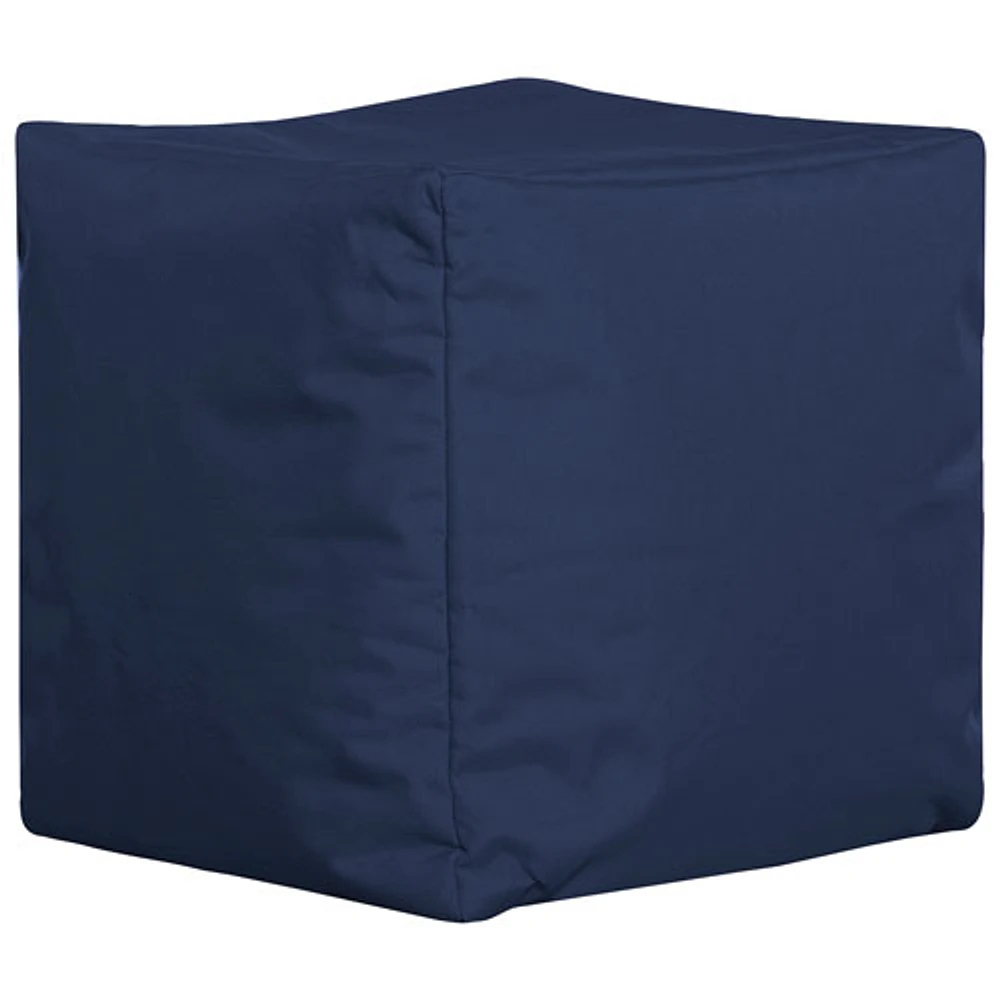Fauteuil poire contemporain Cube Brava de Sitting Point - Bleu marine