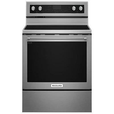 Open Box - KitchenAid 30" 6.4 Cu. Ft. 5-Element Electric Range (YKFEG500ESS) - SS - Perfect Condition
