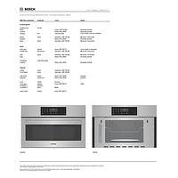Bosch 30" 1.6 Cu. Ft. Built-In Combination Speed Oven - Stainless Steel