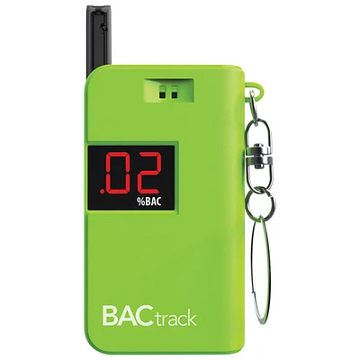 Éthylomètre porte-clés très portatif de BACtrack (BT-KC10-GN) - Vert