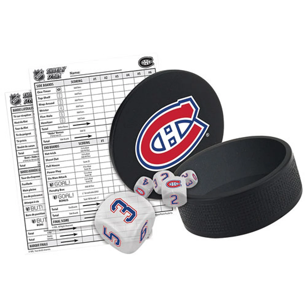NHL Shake N' Score Multigame Dice Set: Montreal Canadiens