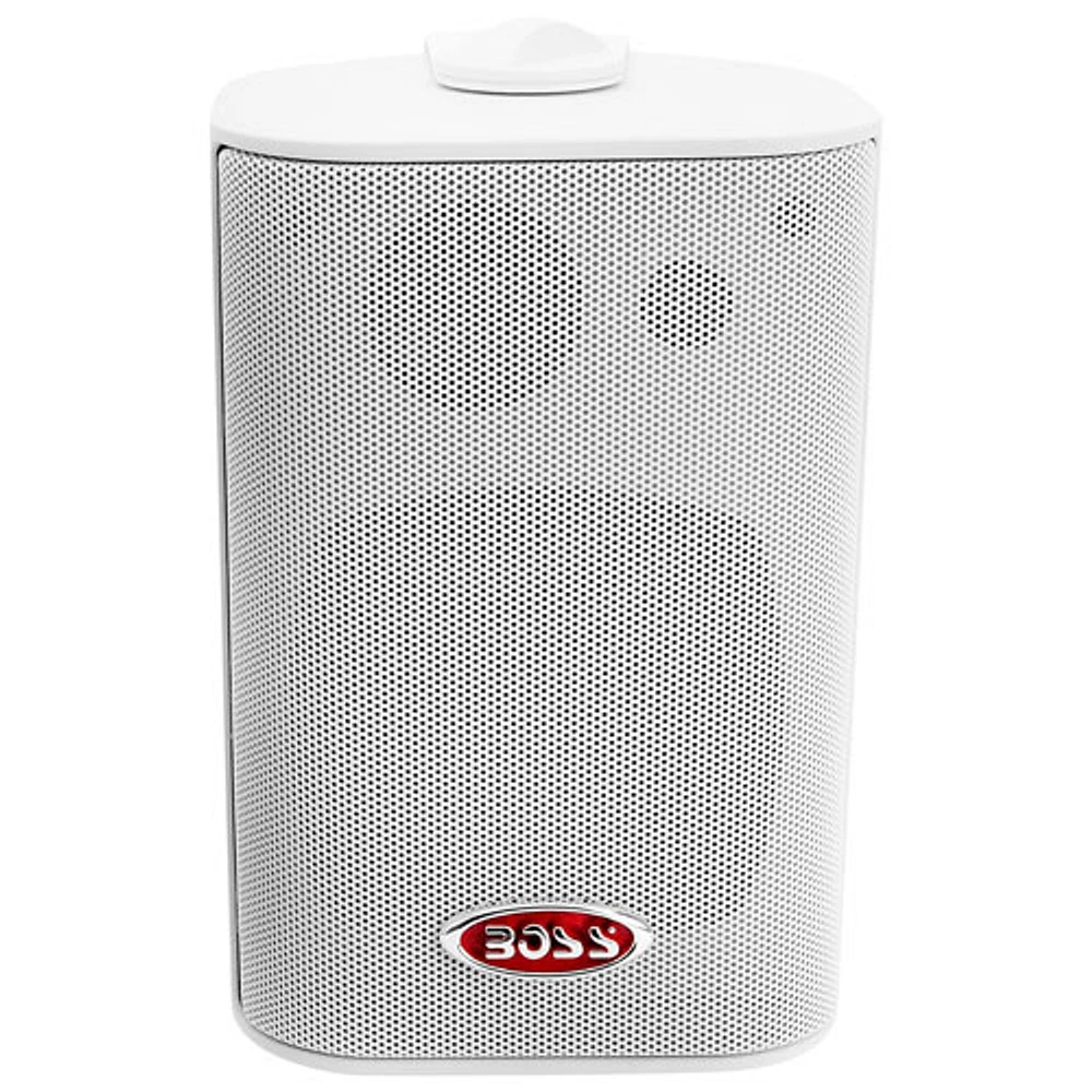 Hp 3 voies intérieurs/extérieurs à l'épreuve des intempéries 200 W MR4.3W Boss Audio - Blanc - Deux