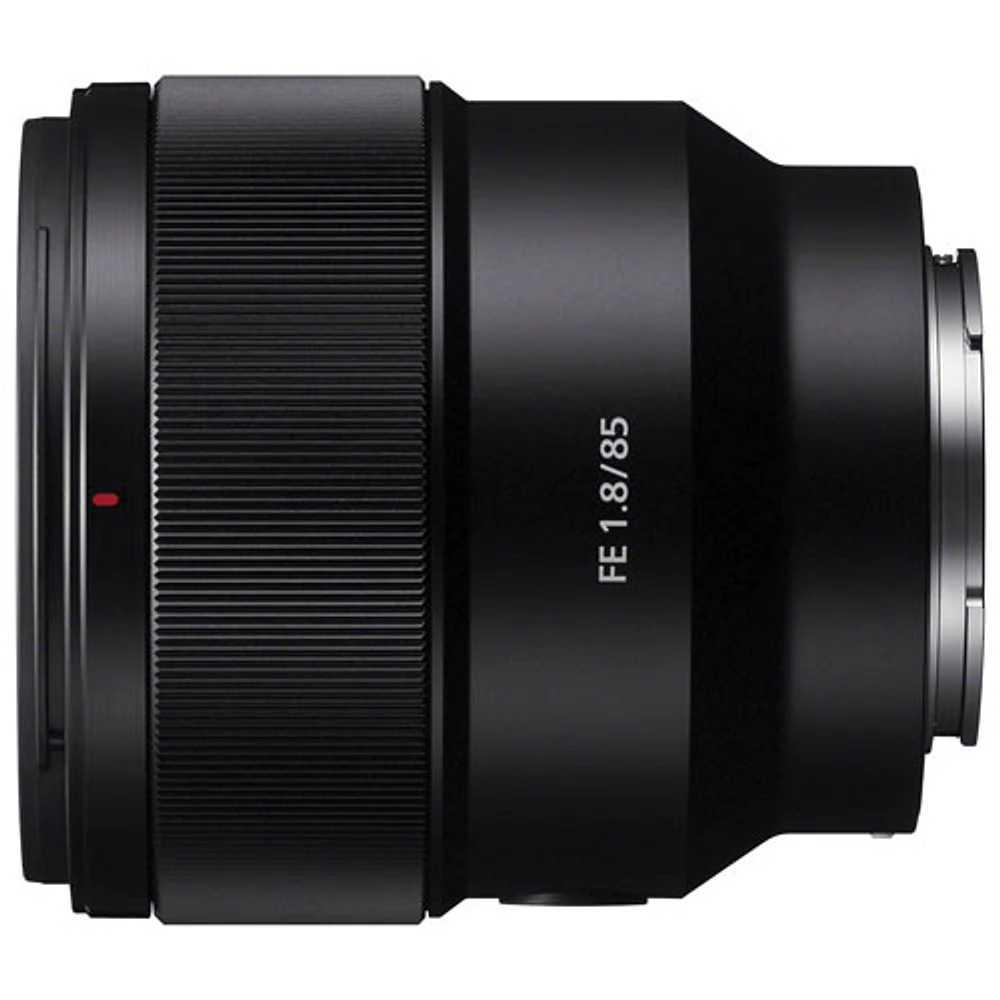 Objectif à focale fixe pour portraits plein format à monture E FE 85 mm f/1,8 de Sony