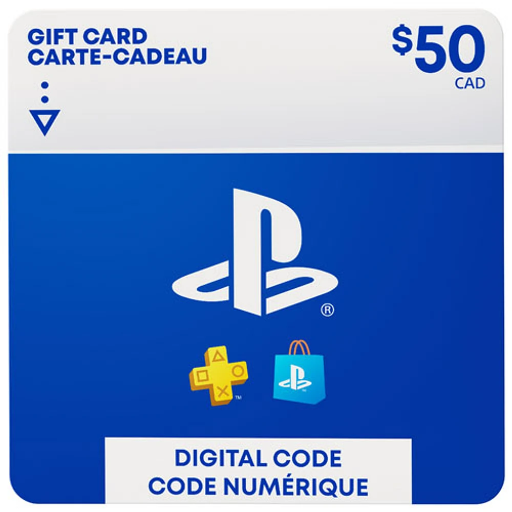 Carte-cadeau à code de téléchargement numérique de $ pour PlayStation Store