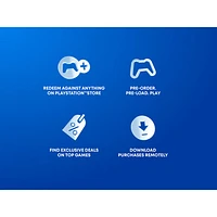 Carte-cadeau à code de téléchargement numérique de $ pour PlayStation Store