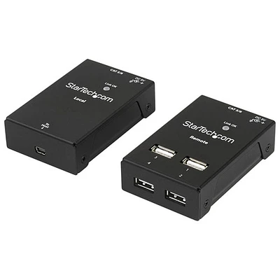 Prolongateur à 4 ports USB 2.0 sur Cat5/Cat6 de StarTech (USB2004EXTV)