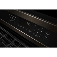KitchenAid 30" 5.8 Cu. Ft. True Convection 5-Burner Gas Range (KFGG500EBS) - Black Stainless Steel