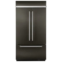 KitchenAid 43" 24.2 Cu. Ft. Built-in French Door Refrigerator (KBFN502EBS) - Black Stainless Steel