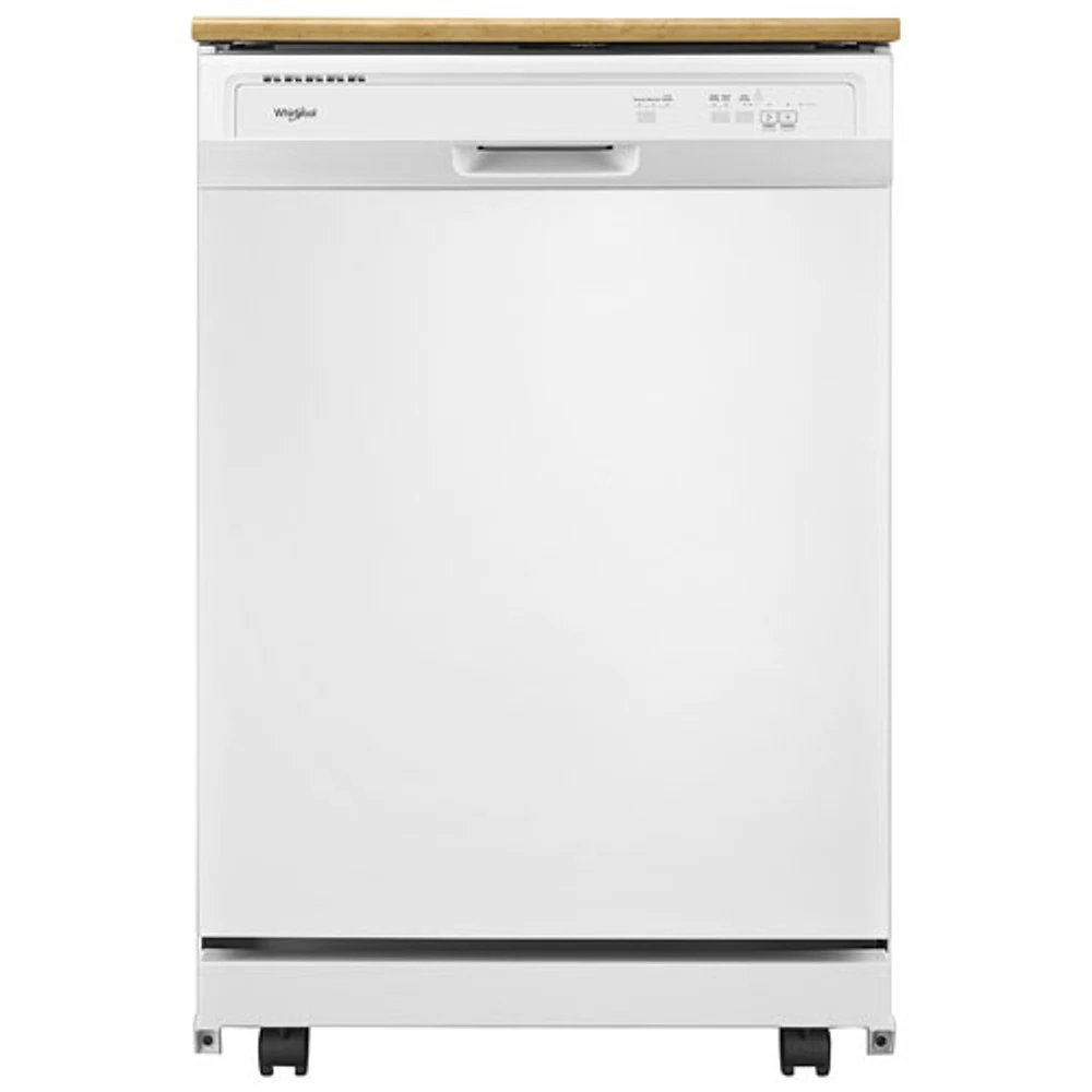 Lave-vaisselle mobile 24 po 64 dB de Whirlpool (WDP370PAHW) - Blanc