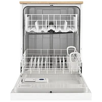 Lave-vaisselle mobile 24 po 64 dB de Whirlpool (WDP370PAHW) - Blanc