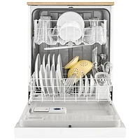 Lave-vaisselle mobile 24 po 64 dB de Whirlpool (WDP370PAHW) - Blanc