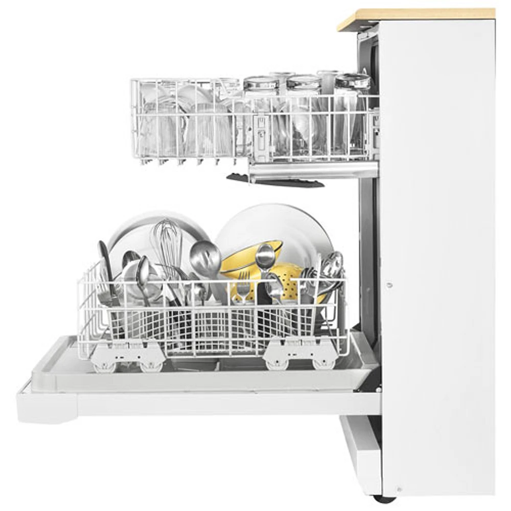 Lave-vaisselle mobile 24 po 64 dB de Whirlpool (WDP370PAHW) - Blanc
