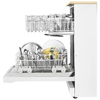 Lave-vaisselle mobile 24 po 64 dB de Whirlpool (WDP370PAHW) - Blanc