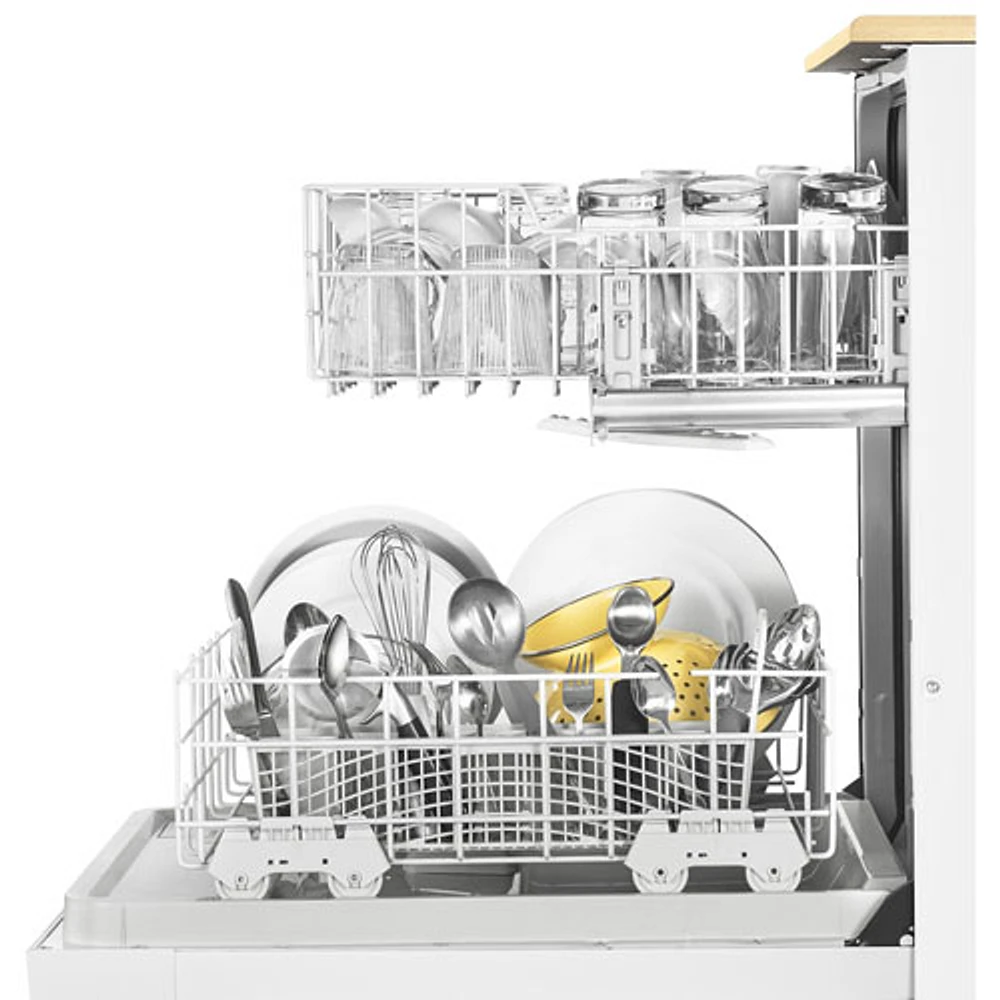 Lave-vaisselle mobile 24 po 64 dB de Whirlpool (WDP370PAHW) - Blanc