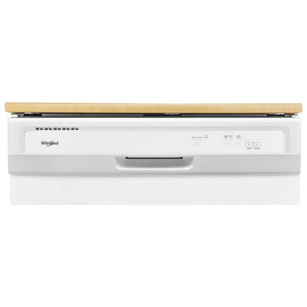 Lave-vaisselle mobile 24 po 64 dB de Whirlpool (WDP370PAHW) - Blanc
