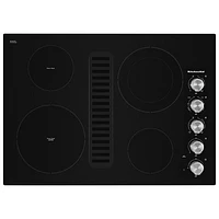 KitchenAid 30" 4-Element Electric Cooktop (KCED600GBL) - Black